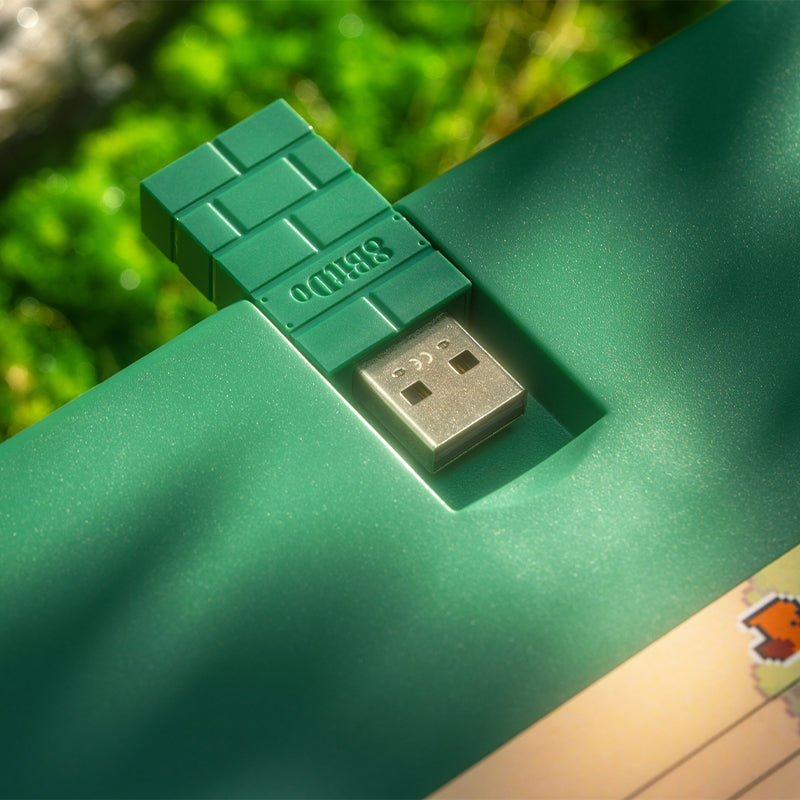 8BitDo Retro 87 Mechanical Keyboard - Forest Wonder
