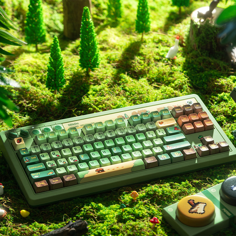 8BitDo Retro 87 Mechanical Keyboard - Forest Wonder